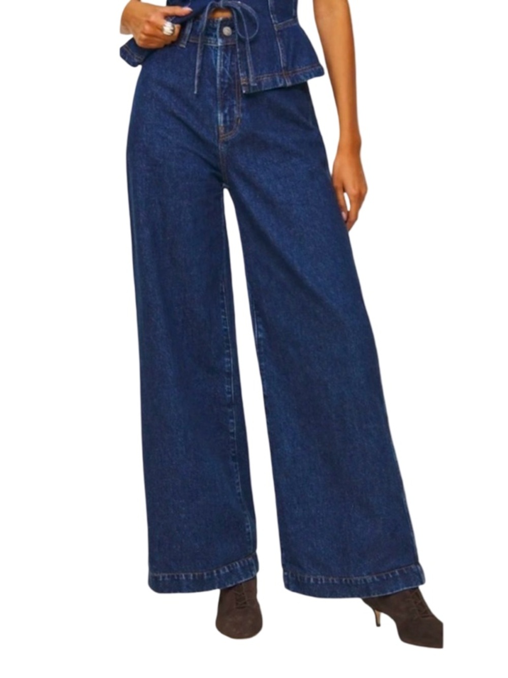 Reformation Austin Ultra High Rise Wide Leg Jeans Kacey Musgraves Elwood Size 23